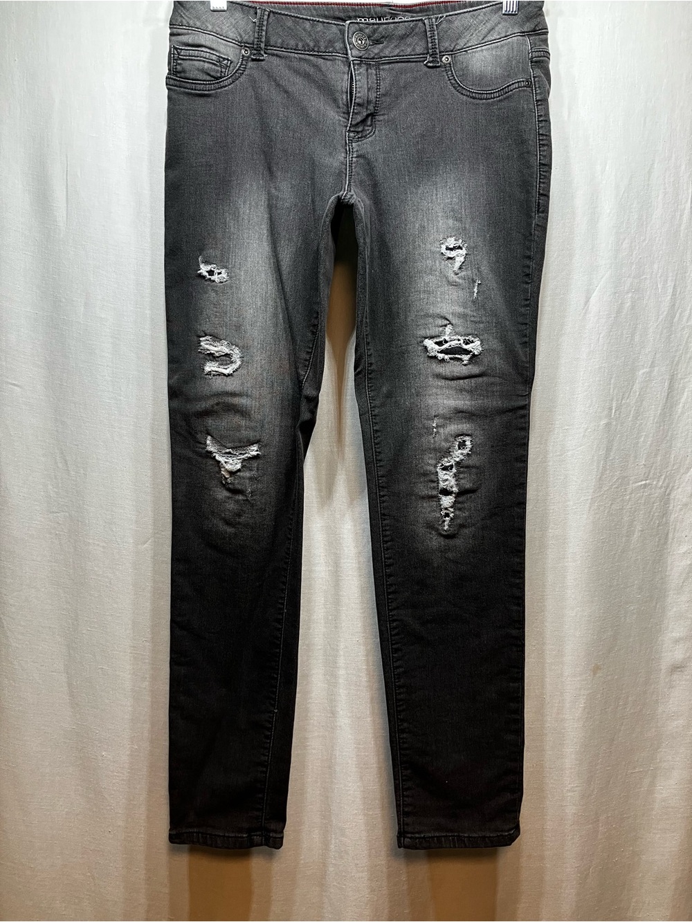 Maurice’s  Distressed Black Slim Jeans Medium